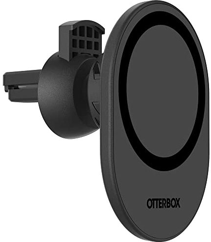 OtterBox Vent Mount per auto per MagSafe, forte allineamento e fissaggio su ventola auto con MagSafe, progettato per essere facile, solido e sicuro da adattare, compatbile iPhone, Nero