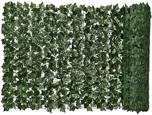 EIIDJFF Artificial Hedges Fence Plant Wall Fake Grass Decorative Backdrop for Outdoor Garden Balcony Artificial Green Leaf Hedge Faux Ivy Privacy Fence