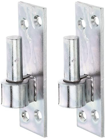 Alberts 318697 Kloben auf Platte | Süddeutsche Form mit DI oder DII-Haken | galvanisch verzinkt, dickschichtpassiviert | Dornmaß Ø16 mm | Platte 133 x 40 mm | 2er Set