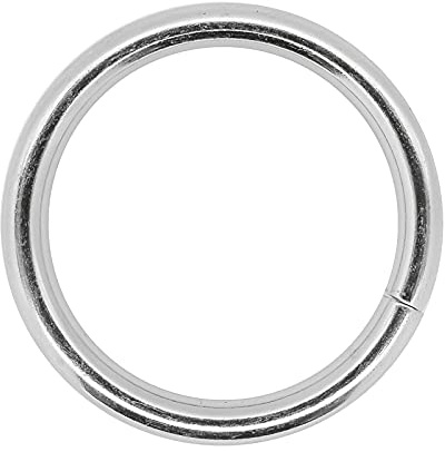 maDDma 10 stabile Metallringe Rundringe O-Ringe Gurt-Ringe, Größen-/Farbwahl