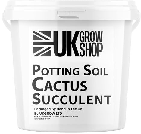 UK GROW 1L Bucket of Cacti/Succulent Potting Compost Mix and Enriched with Perlite 1L 2L 3L 5L 10L 20L (1L)