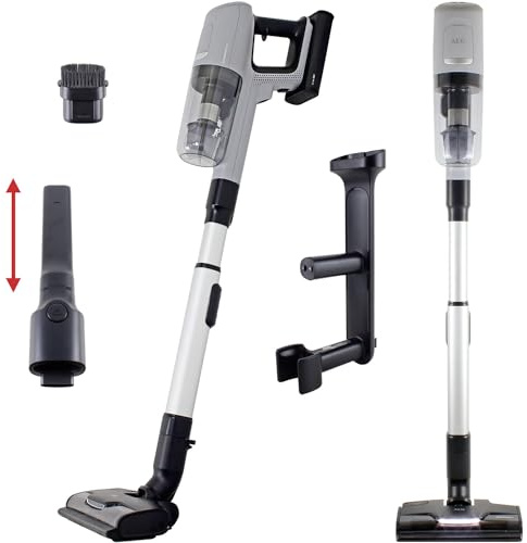 AEG Ultimate 8000 AP81UB25UG 2in1 Akku Bodenstaubsauger & Handsauger, 3 Stufen, Automatik-Modus, LED-Frontlicht, Teleskoprohr, selbstreinigende Bürstrolle, 25,2 V, Grau