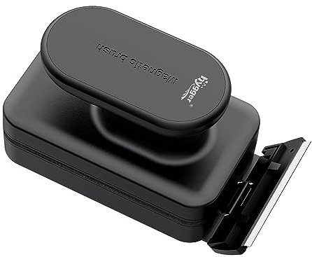 hygger Aquarium Reinigungs Magnet Bürste, Aquarium Glasreiniger, Fish Tank Scheibenreiniger Magnetischer Reiniger Alge Reinigungswerkzeug mit Abnehmbarem Schaber für Fischglasbecken (L)