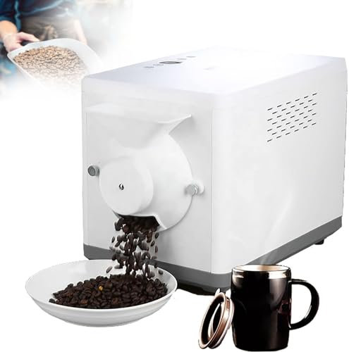 CGLYYDS Electric Coffee Beans Roaster,Household Coffee Roasters Machine,0-250℃ Temperature Adjustable Electric Coffee Bean Roasting Machine,for Cafe Shop/Home No Stovetop Required