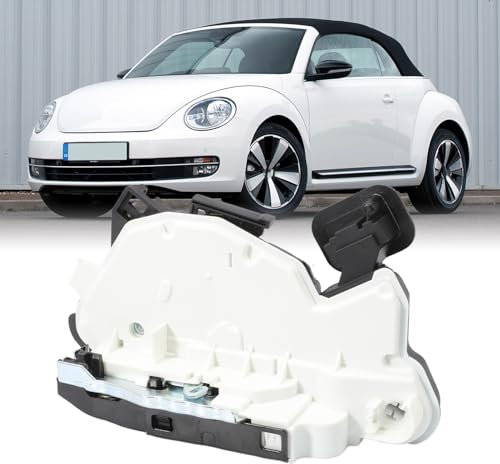 Konuooer Türschloss Vorne Links für Golf Je-tt-a Türschloss Stellmotor Türschloß Stellantrieb für Polo 6R Be-etle 5C Shar-an 7N Ti-guan Alhambra Leon Rapid Schloss Stellmotor mit Zentralverriegelung