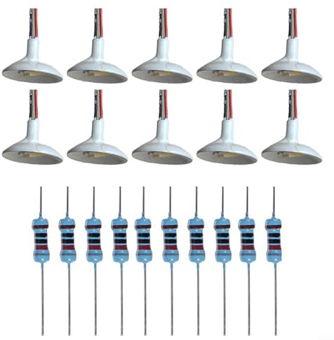 HEIBTENY 10 Stück Straßenlaterne Modell OO/HO Maßstab Wandleuchte Pfosten LED Deckenleuchten Weiß Lampen & Beleuchtung Für Miniaturszenen Layout