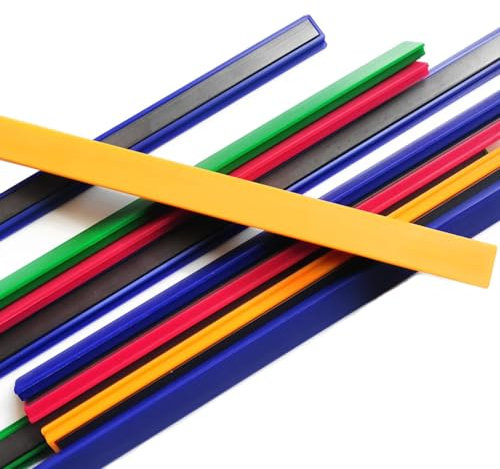 Colorful Magnetic Bar for Bulletin Board - Memo Strip Set Magnet Strip Tape, School Office Home Stationery Bar for Fridge 7.9 Inch/12inch 6 Color