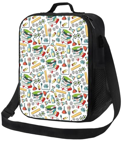 Loncheras aisladas para mujeres y hombres, trabajo, libro de temporada escolar, lonchera para adultos para mujeres y hombres, bolsa térmica ligera aislada, pequeña bolsa de almuerzo con correa