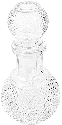 Cabilock Creative Glass Whiskey Decanter Whiskey Bottle Glass Stopper for Gifting and Home Decor