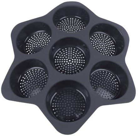 Molde para Pan de Hamburguesa, Molde para Pan de Hamburguesa Hecho de Silicona de Grado Alimenticio con Alta Resistencia Al Calor para Pasteles en Capas (GRAY)