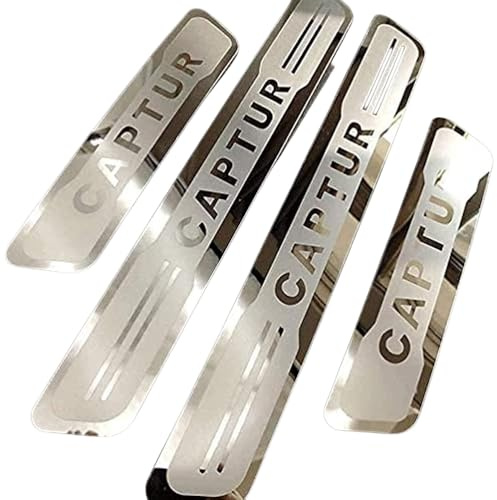 XUNJIE Seuils de portière pour CAPTUR 2014-2026, en Acier Inoxydable, résistants aux Rayures, Accessoires de Style
