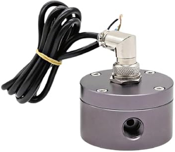 Flow Meter, Aluminum Oval Gear Oil Flow Meter Sensor G1/4 G3/8 G1/2 G3/4 G1 Threaded Hall Effect Fuel Diesel Dispenser(G1-4)