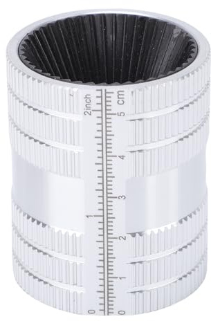 TICFOX Escariador de tubos interior y exterior, 45 filos de corte, herramienta de desbarbado de chaflán para tubos de 1/4 a 1-3/8 pulgadas, acero inoxidable, cobre, aluminio, PVC