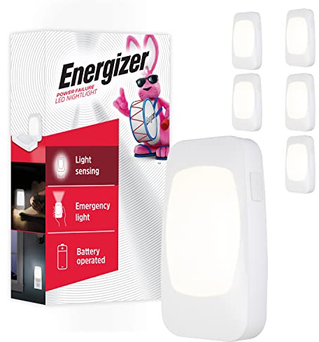 Energizer Power Failure Night Light with Dusk to Dawn Sensor, 6 Pack