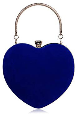 NICOLE & DORIS Abendtasche Damen Abend Clutch Umhängetasche für Hochzeit sketten Tasche Handtasche für Party Blau