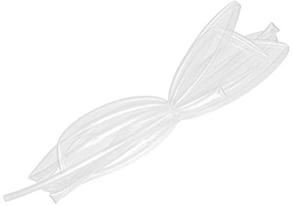 Othmro Gaine thermorétractable en polyéthylène 2:1 pour isolation électrique, Gaine thermique cable electrique - 6 mm de diamètre - 4 m de long - Transparent - 1 pièce