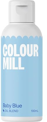 Colour Mill Oil Blend Food Colouring Baby Blue - Colorant Alimentaire Liposoluble Base d'Huile - 100 ml