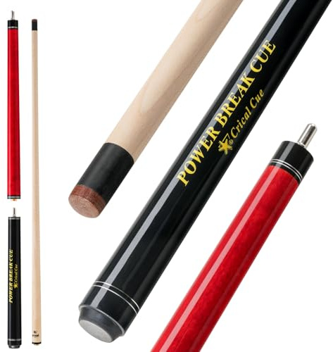 Crival Heavy Hitter Jump-Break-Queue, 3-teilig, 137,2 cm, kurz, aus Ahorn, mit 13,2 mm Spitze, Punch-Queue, professioneller Jump-Queue, Billard-/Pool-Queue