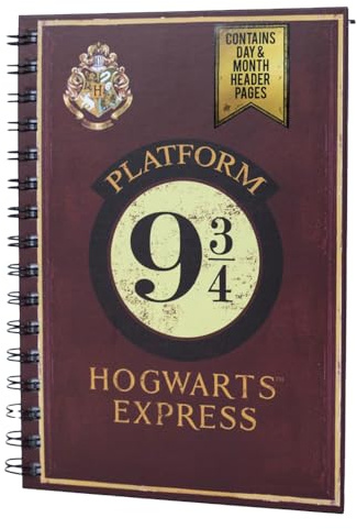 Harry Potter Notizbuch mit Spiralbindung, A4, Plattform, 9 3/4 Design, offizielles Lizenzprodukt