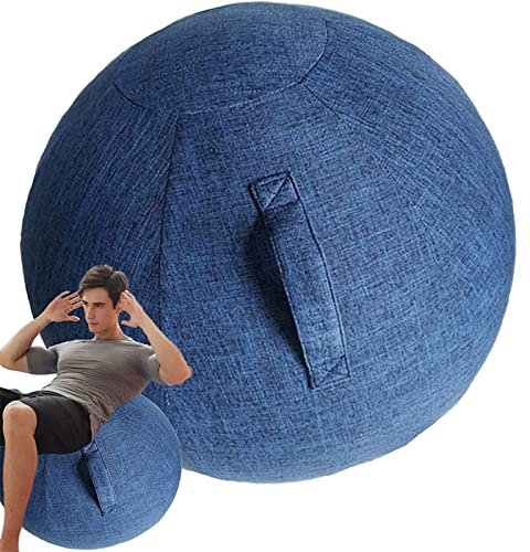 WoCOyo 55/65/75 cm Yoga Ball HüLle Gymnastikball hüLle füR Sitzball, Fitness Ball, Dauerhaft rutschfest Faltbare SitzbäLle StoffüBerzug, füR Fitnessball, Pilates, BüRoball, Balanceball,003,55CM