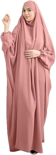 Frauen Kleid Muslim One Piece Gebet Kleid für Frauen Abaya Islamic Middle East Dubai Türkei Maxi Abaya Kaftan mit Hijab Kleid Full Cover Kleid