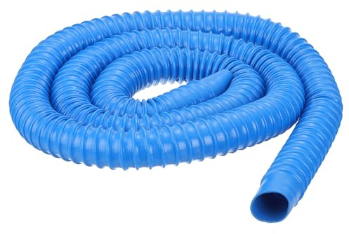 PATIKIL PVC Flexible Vacuum Cleaner Hose, 40mm ID 2M Length Dust Collection Hose Use with Dust Collectors for Industrial Woodworking Cleaner, Blue