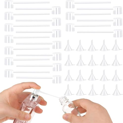 QHFlashbuy Bomba Dispensadora de Recambio de Perfume,40 PCS Bomba de Recarga de Perfume,Perfume Herramienta de Transferencia de Atomizador para Botella de Spray Viaje