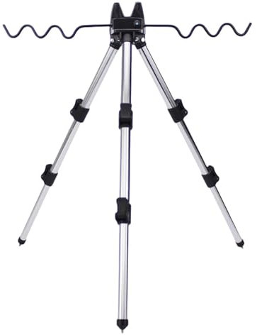 Fishing Pole Holders, Tripod Stand Fishing Rod Holder, Folding Rod Rack, Fishing Rack 7 Rod Capacity, Retractable Tripod Bracket, Sea Fishing Accessories, Fishing Rod Tripod Stand