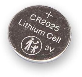 Pila de botón CR2025, 3V, 2 Unidades, Ideal para Dispositivos electrónicos como Relojes, calculadoras y mandos a Distancia.