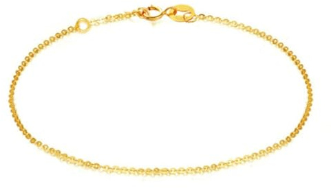 Tolldek Gelbgold 18K 750 Armband, Klassiker Zart Bettelarmband Charm, Bettelarmband Weihnachten Au750 Gold Armreif Personalisiert Damen Echtes