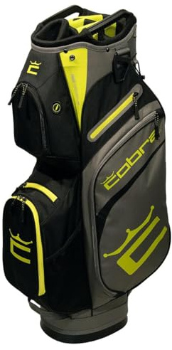 Cobra Golf Signature Cart Bag - Lightweight Golf Bag With Club Dividers, Full Length & Zippered Pockets - Convenient Storage