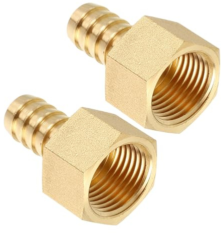 Kozelo Brass Hose Barb Fittings 19mmHose Barb to 20mm G Female | Adapter Connector for Home Machines, Massage Bathtubs, and Irrigation Systems