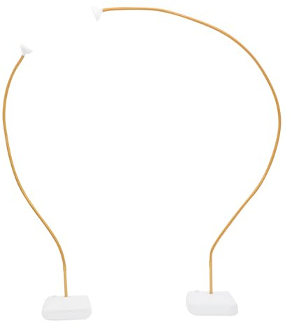 Kit de soporte para globos, soporte para globos de medio arco, soporte para globos, arco para globos para cumpleaños, bodas, baby shower, graduaciones, decoración, 2,5 m y 1,5 m (dorado)