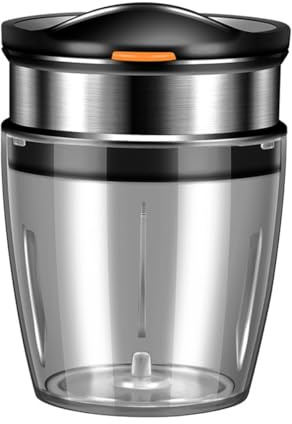 Lawnoval Stainless Steel Fruit Slicer Cup with Ergonomic Press Lid, Effortless Cutter for Strawberries, Bananas and Mushrooms, Durable 304 Steel and ABS Kitchen Gadget in Black and Orange