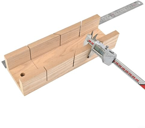 URPIZY Gehrungslade Für Holzarbeiten 45°/90° Präzisionsschnitt Kompaktdesign Leichtgewichtig Vielseitig Einsetzbar Für Heimwerker Und Tischler 300X95x58 Mm