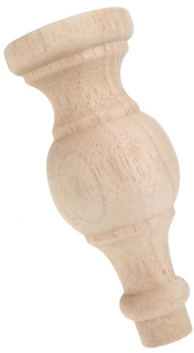 Anneome Runde Möbelbeine Holz Französischer Stil Vintage Möbelfüße Sofa Stuhl Beistelltisch mit Rutschschutz Kratzfest Wohnzimmer Ersatzfüße