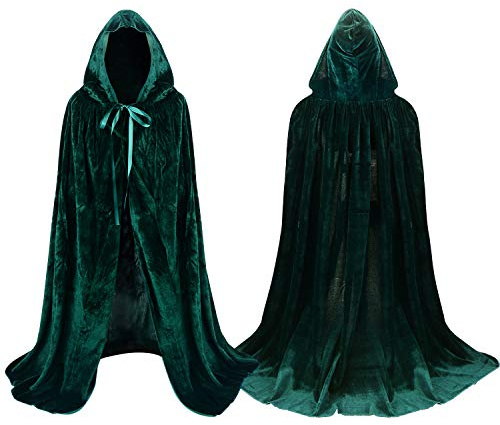 Proumhang Capa con Capucha Terciopelo para Niños Disfraces de Halloween Disfraces de Muerte Disfraces de Vampiro Costume para Niñas Trajes de navidad