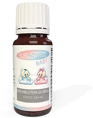 purusense Bachblüten Baby Zahn Globuli | Pflanzliche Dr. Bach Globuli für Babys
