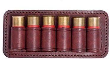 VlaMiTex J12 Patronenetui Echt-Leder Braun 20 kal