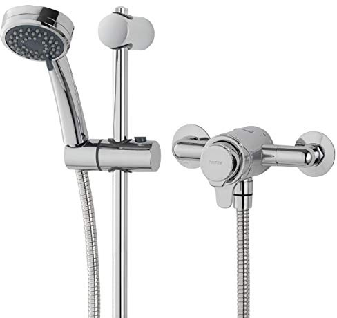 Triton Dene Dual Control Mixer Shower Concentric Thermostatic Exposed Chrome
