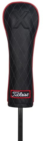 Titleist Leder Headcover schwarz/rot Hybrid