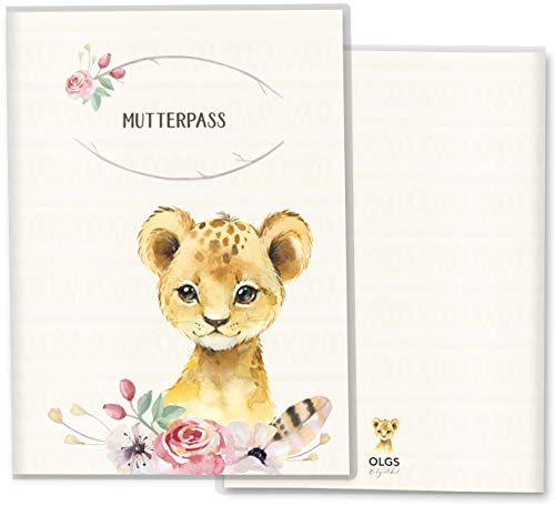Maternity Pass Cover 3-Piece Wild Pregnancy Gift Idea Personalised with Name