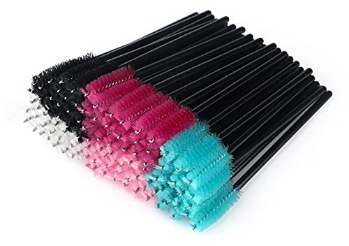 G2PLUS 100PCS Cepillo Pestañas,Gupillones Desechables Multicolor