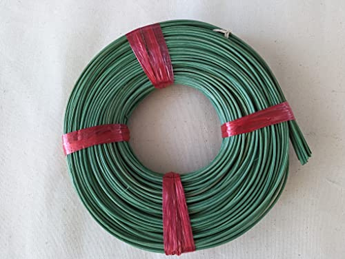 fitalia Peddigrohr, Farbe grün türkis, Durchmesser 2.0 mm, 125 g, gerollt, Flechten von Körbe, Tabletts, Rahmen und vieles mehr