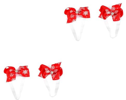 TOYANDONA 4stücke Weihnachts-haarband Für Mädchen Süße Schleifen-haaraccessoires Für Festliche Kopfbedeckung Für Besondere Anlässe Und Fotos Weihnachtsgeschenke Und Partykostüme