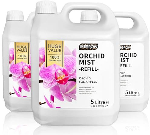 Orchid Mist by UK Grow - Premium 5L Refill Ready-to-Use Orchid Care Spray for Vibrant and Healthy Growth - Ideal for All Orchid Varieties