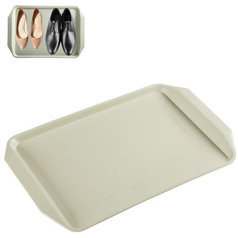 COAYHEL Schuhmatte Abtropfmatte 3er Set Schuhmatte Innen Fussmatte Plastik Für Garten, Schlammzimmer, Eingangsbereich, Garage Auffangschale,Green
