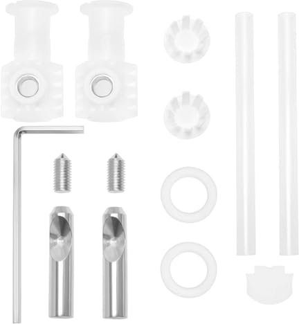 LT Easiyl 1Set Toilet Seat Mounting Fittings Toilet Lid Screws Stainless Steel Top Fixing Hinges Accessories for Wall Hung Toilet Firm Toilet Covers Replacement