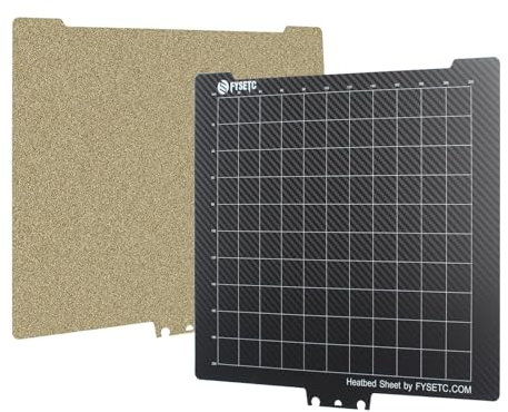 BCZAMD Adventure4 Pro 3D Drucker Plattform 266×245mm Federstahlplatte: Dual Sides Coating Textured PEI und Glatte PET Oberfläche Flexible Build Sheet Nicht enthalten Magntic Aufkleber