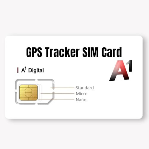 SIM Card per Localizzatore GPS, Scheda SIM per GPS Tracker con Copertura Globale e rete multi-operatore 4G LTE/3G/2G/GSM, Senza Scadenza e tariffe competitive, A partire 4€/mese